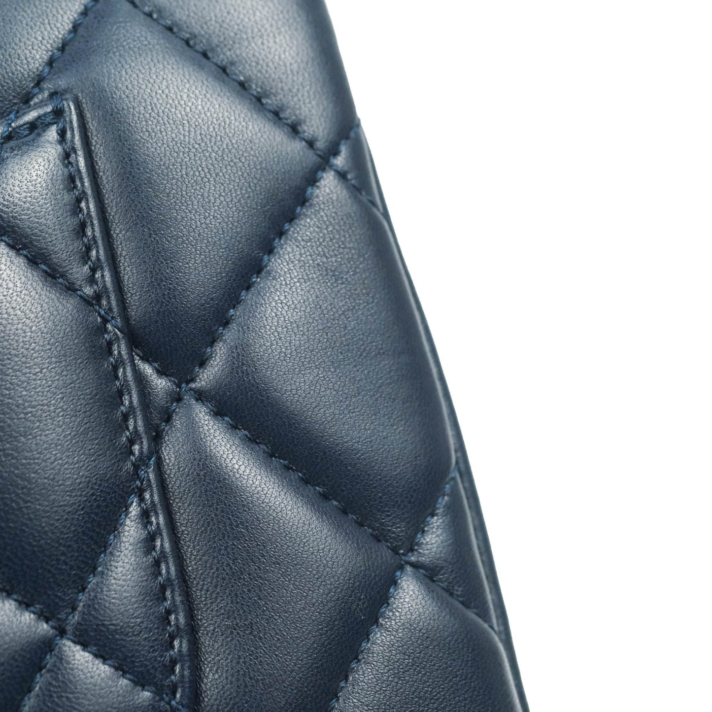 Chanel Small Trendy CC Navy Lambskin Gold Hardware