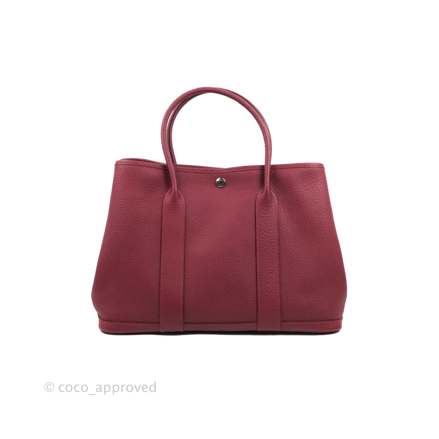 Hermès Garden Party 36 Burgundy Negonda