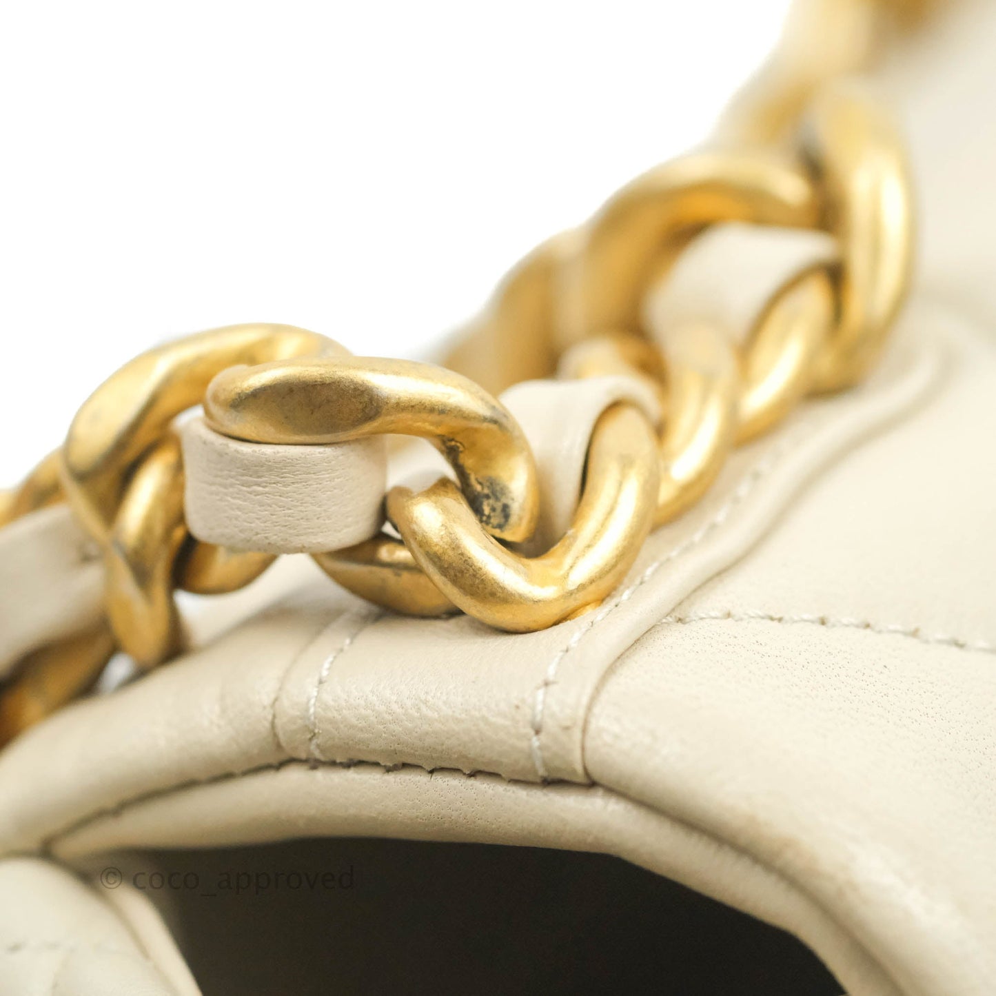 Chanel 19 Medium Beige Mixed Hardware