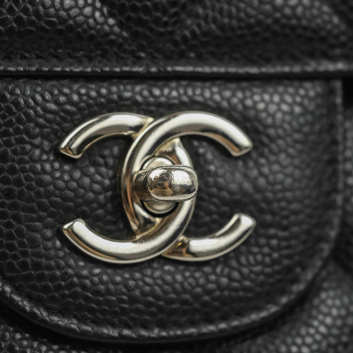 Chanel Jumbo Double Flap Black Caviar Silver Hardware⁣⁣