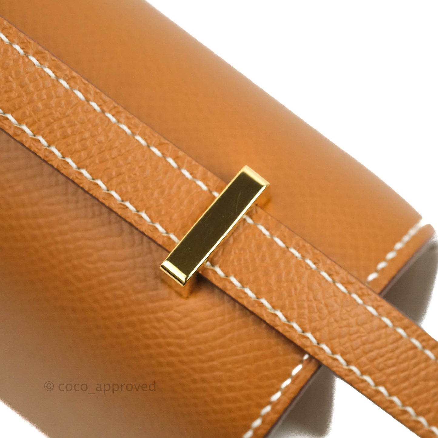Hermès Constance Mini 18 Gold Epsom Gold Hardware