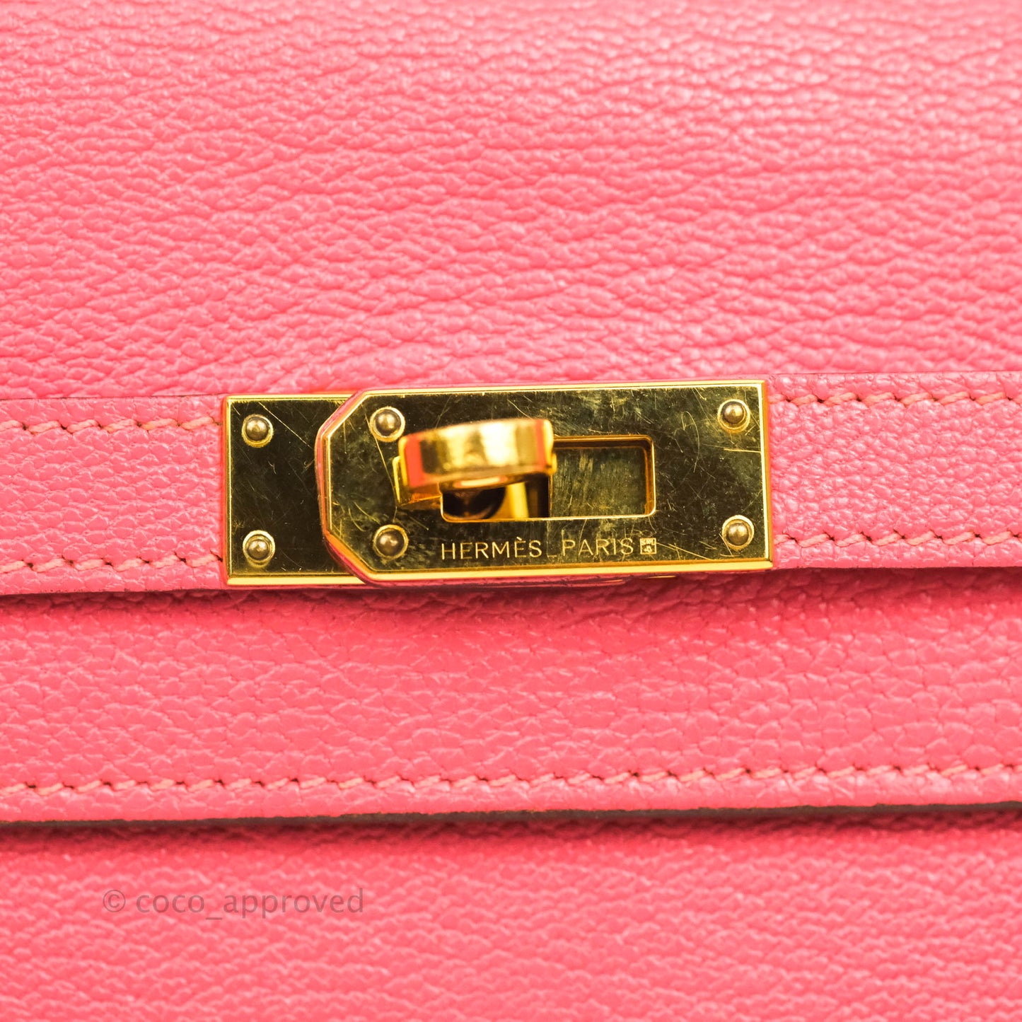 Hermès Kelly Wallet Rose Lipstick Chevre Gold Hardware