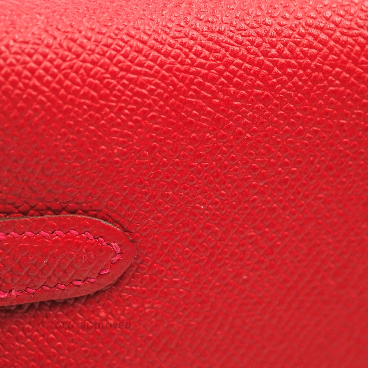 Hermès Kelly Wallet Red Epsom Gold Hardware