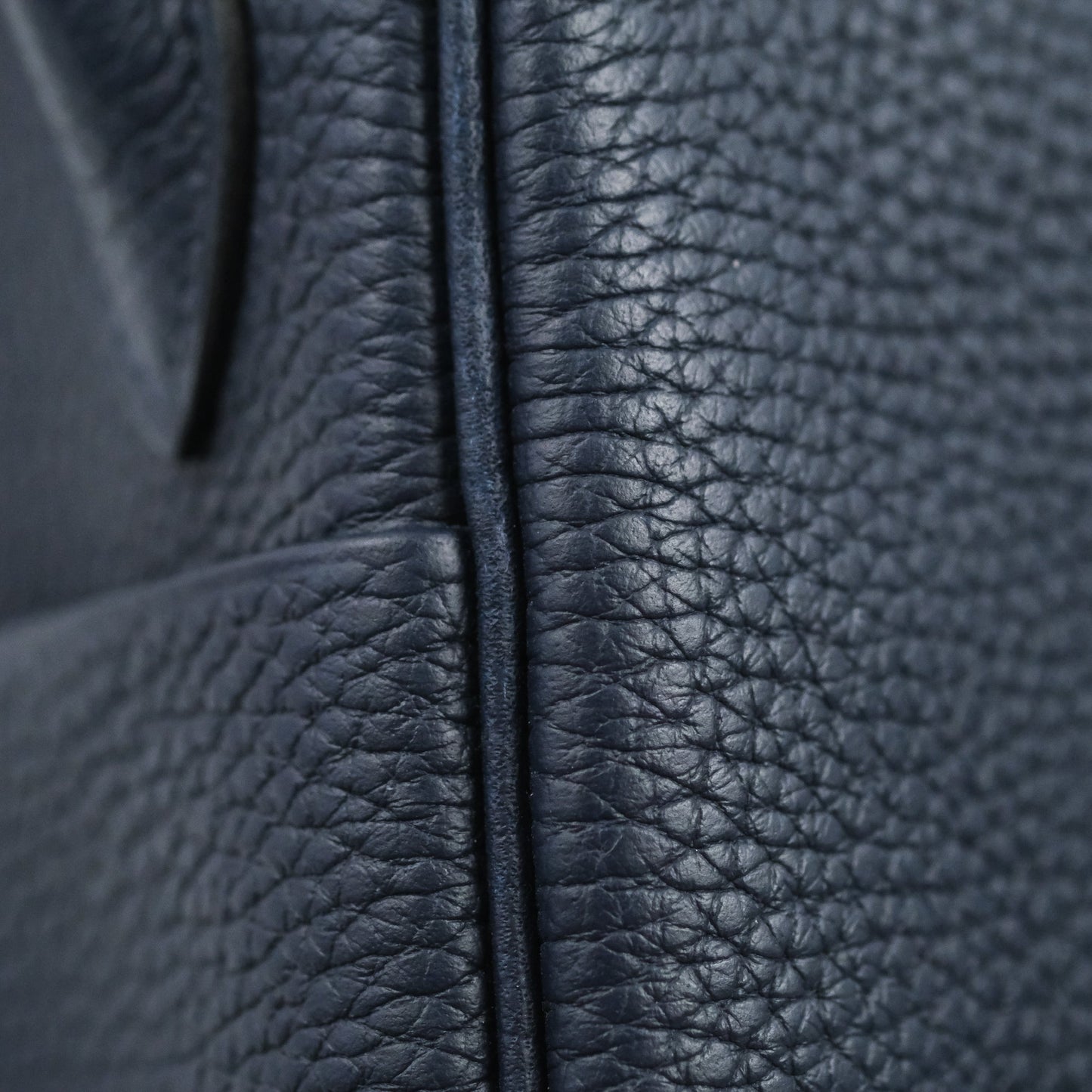 Hermès Lindy 26 Bleu Nuit Clemence Silver Hardware