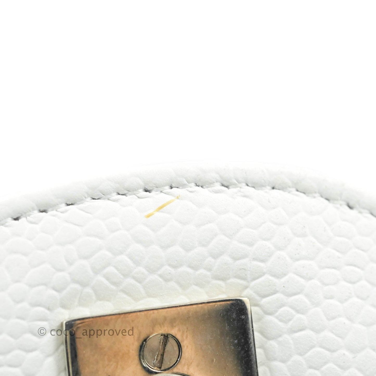 Chanel Jumbo Double Flap White Caviar Silver Hardware⁣⁣