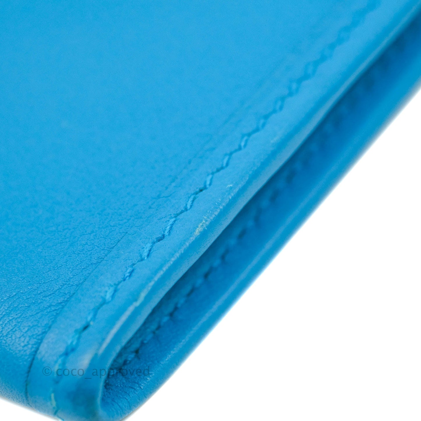 Hermès Jige Duo Wallet Bleu Zanzibar Swift