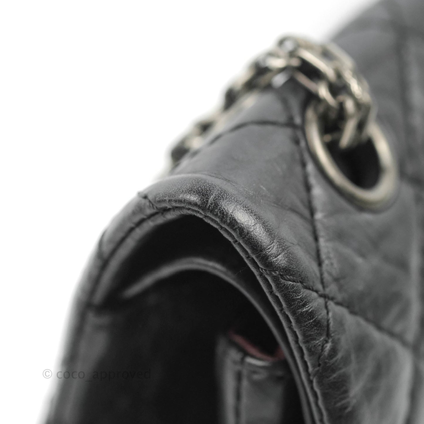 Chanel Reissue 226 Quilted Flap Black Aged Calfskin Ruthenium Hardware