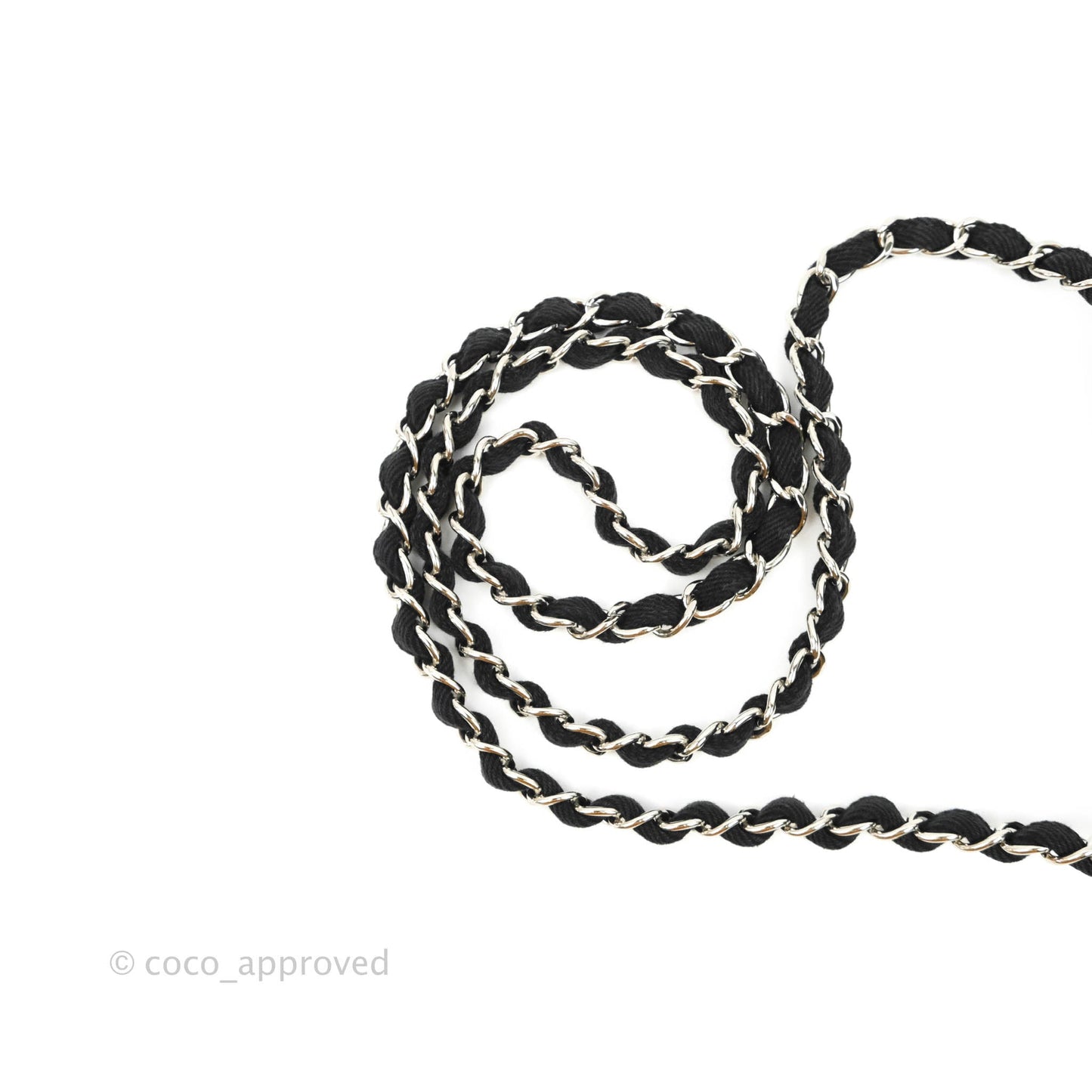 Chanel Quilted Mini Square Black Denim Silver Hardware