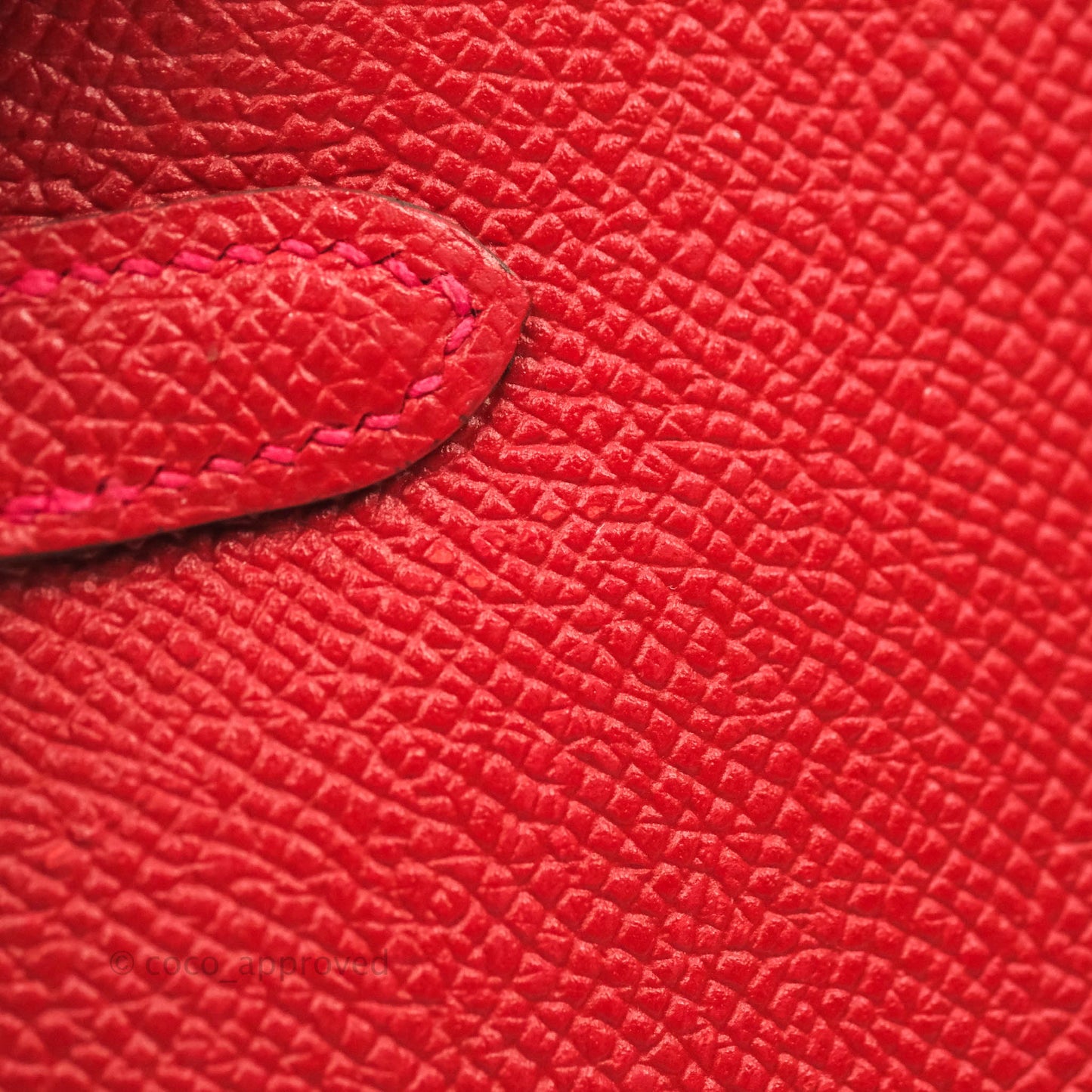 Hermès Kelly Wallet Red Epsom Gold Hardware