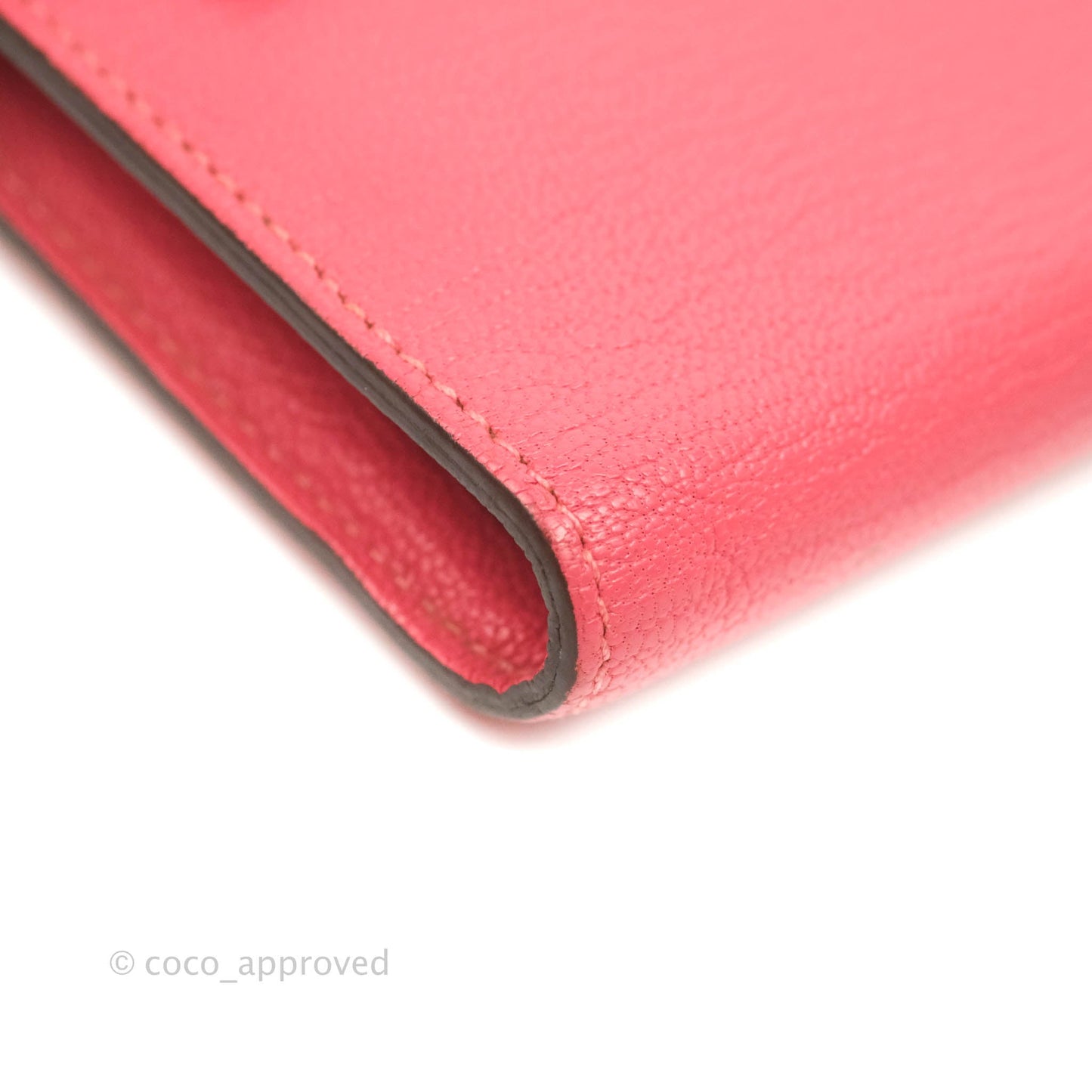 Hermès Kelly Wallet Rose Lipstick Chevre Gold Hardware