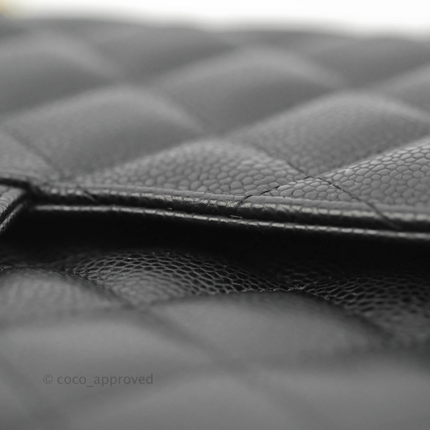 Chanel Jumbo Double Flap Black Caviar Gold Hardware⁣⁣