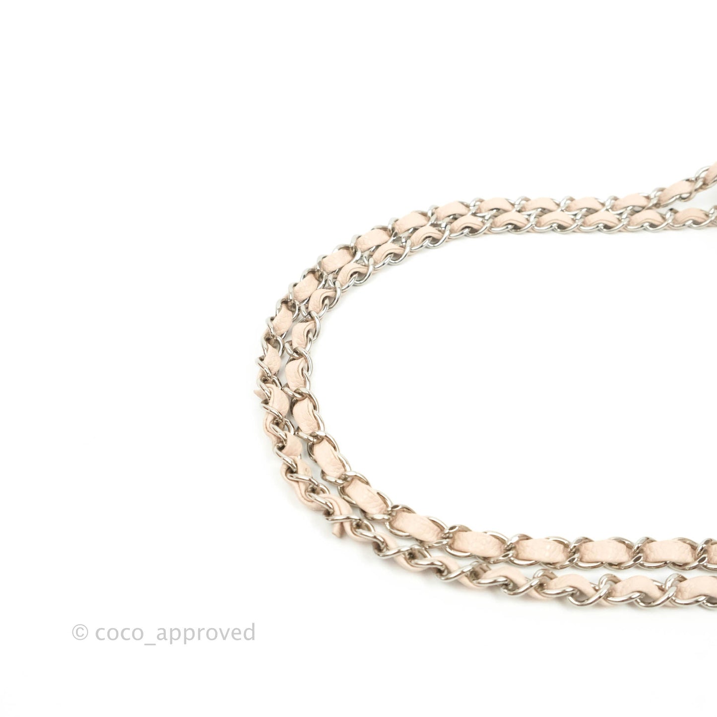 Chanel Classic M/L Medium Flap Quilted Sakura Pink Caviar Silver Hardware