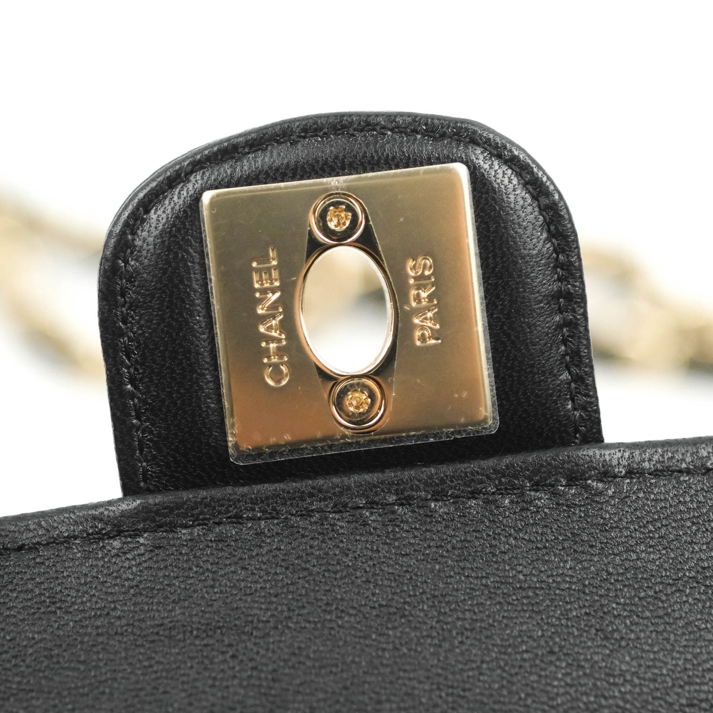 Chanel Small Heart Bag Black Lambskin Gold Hardware 22S