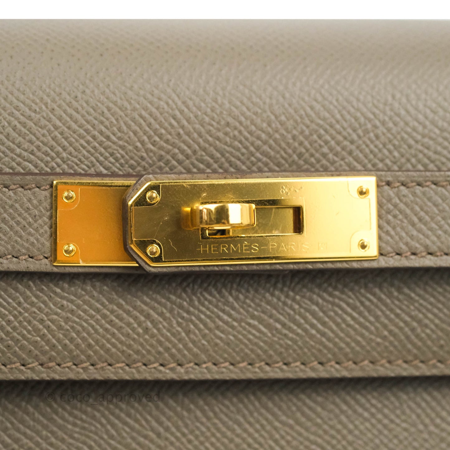 Hermès Kelly 28 8F Etain Gold Hardware