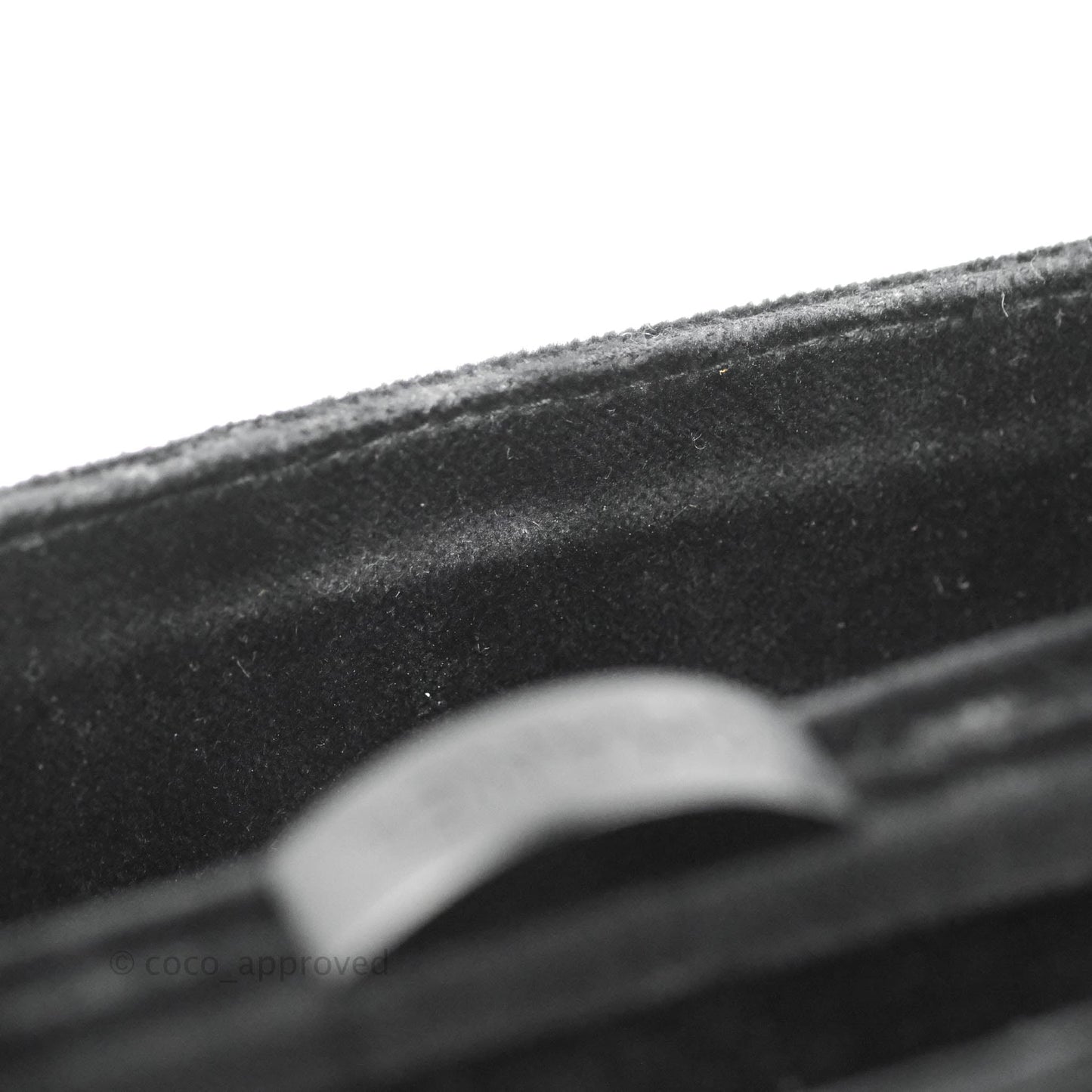 Chanel Vintage CC Handbag So Black Velvet