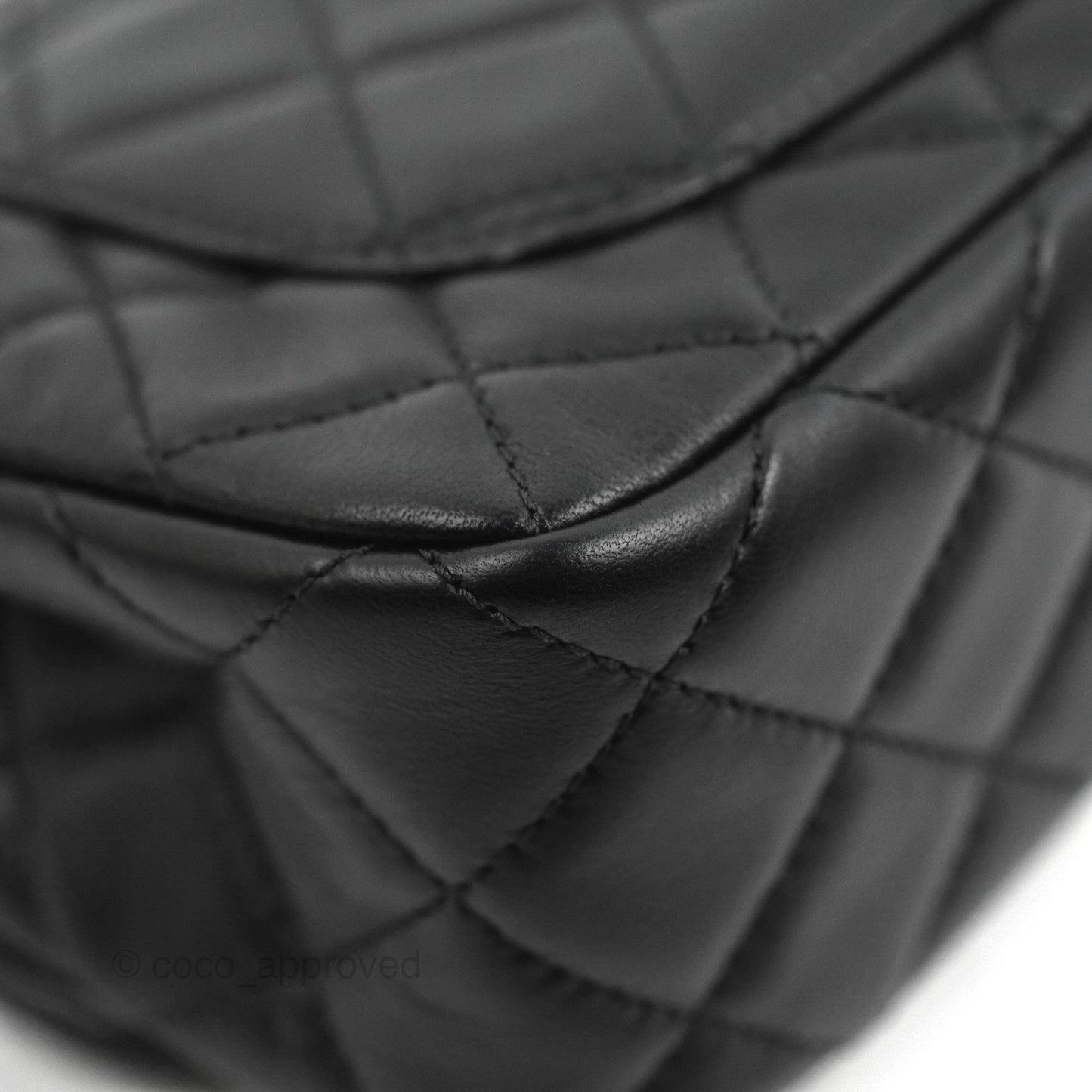 Chanel Mini Rectangular Pearl Crush Quilted Black Lambskin Aged Gold Hardware