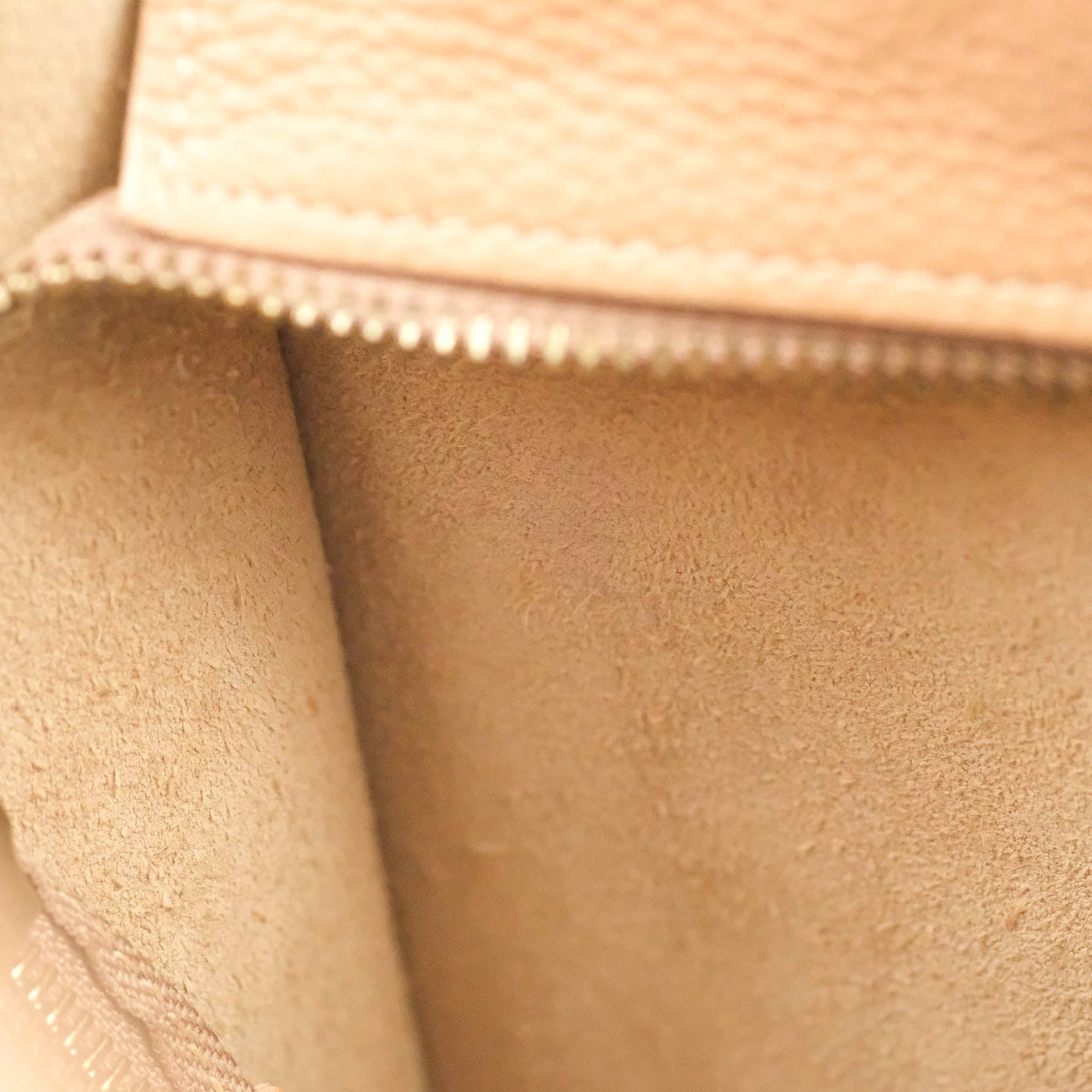 Celine Nano Luggage Drummed Beige Pink Calfskin