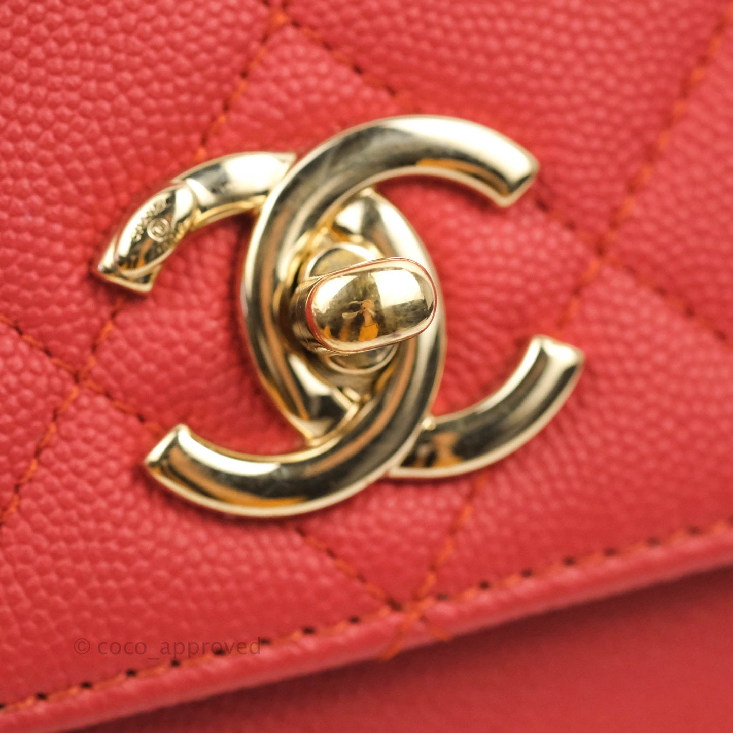 Chanel Quilted Small Business Affinity Flap Red Caviar Gold Hardware