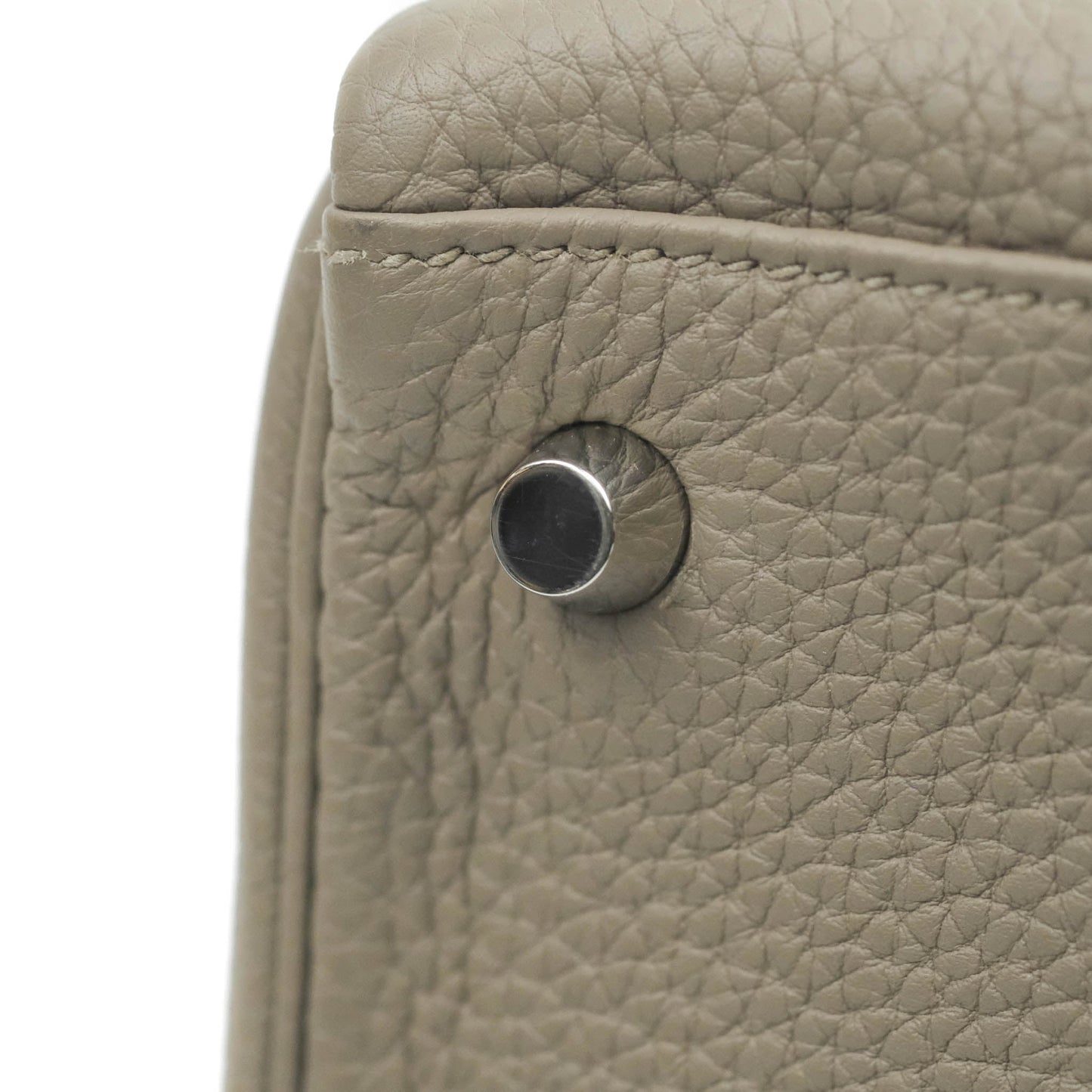 Hermès Kelly 28 Retourne Taurillon Clemence Gris Asphalt M8 Palladium Hardware