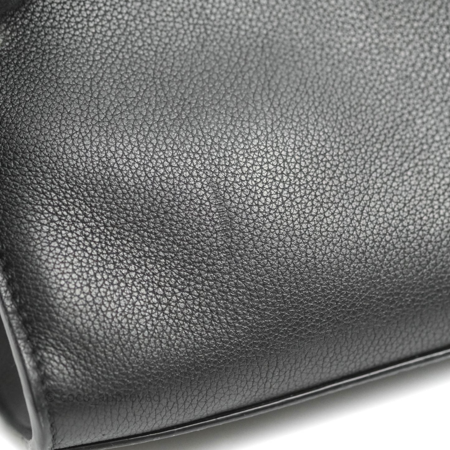 Louis Vuitton My Lockme BB Bag Black Calfskin Silver Hardware