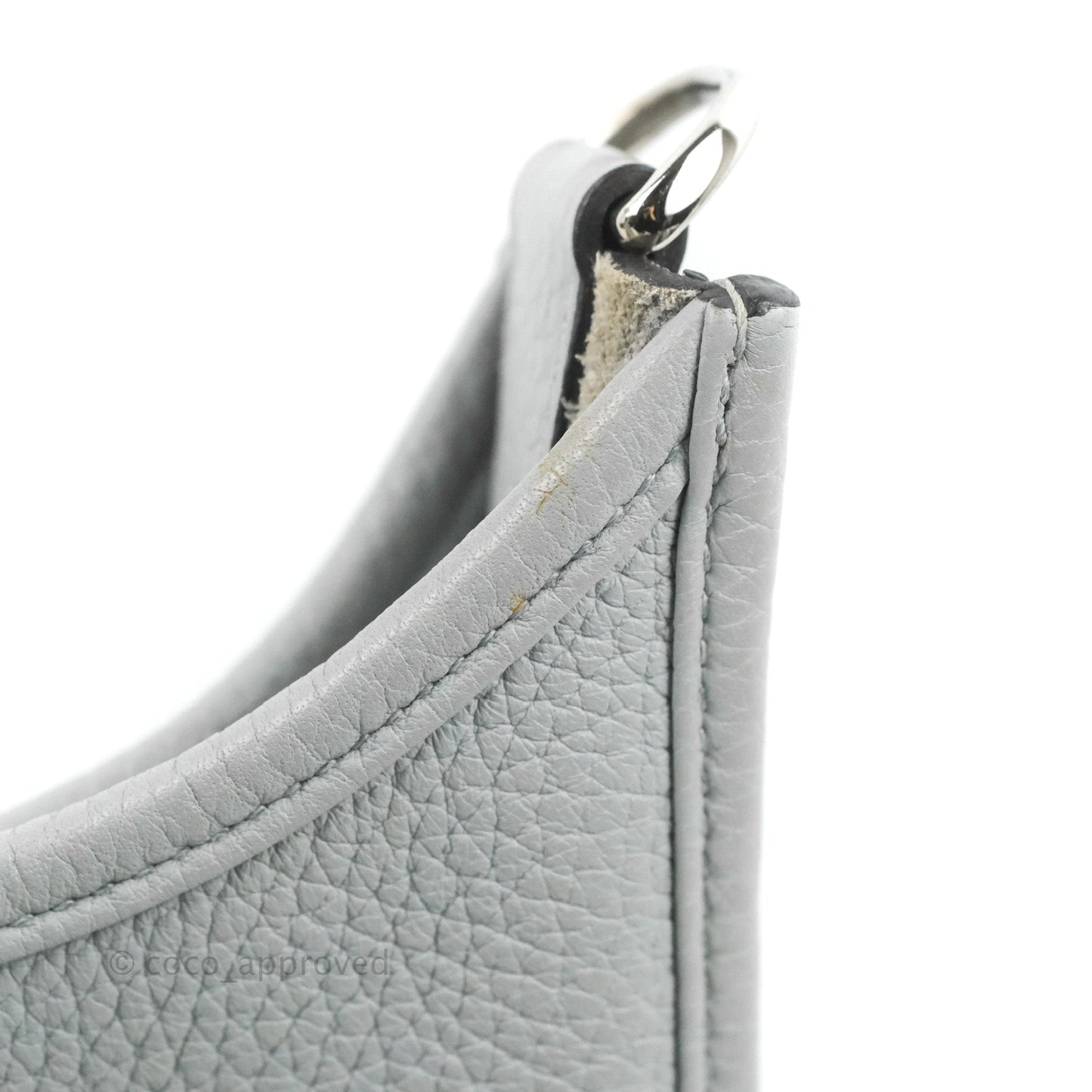 Hermes Evelyne III 29 Bleu Pale Clemence Palladium Hardware