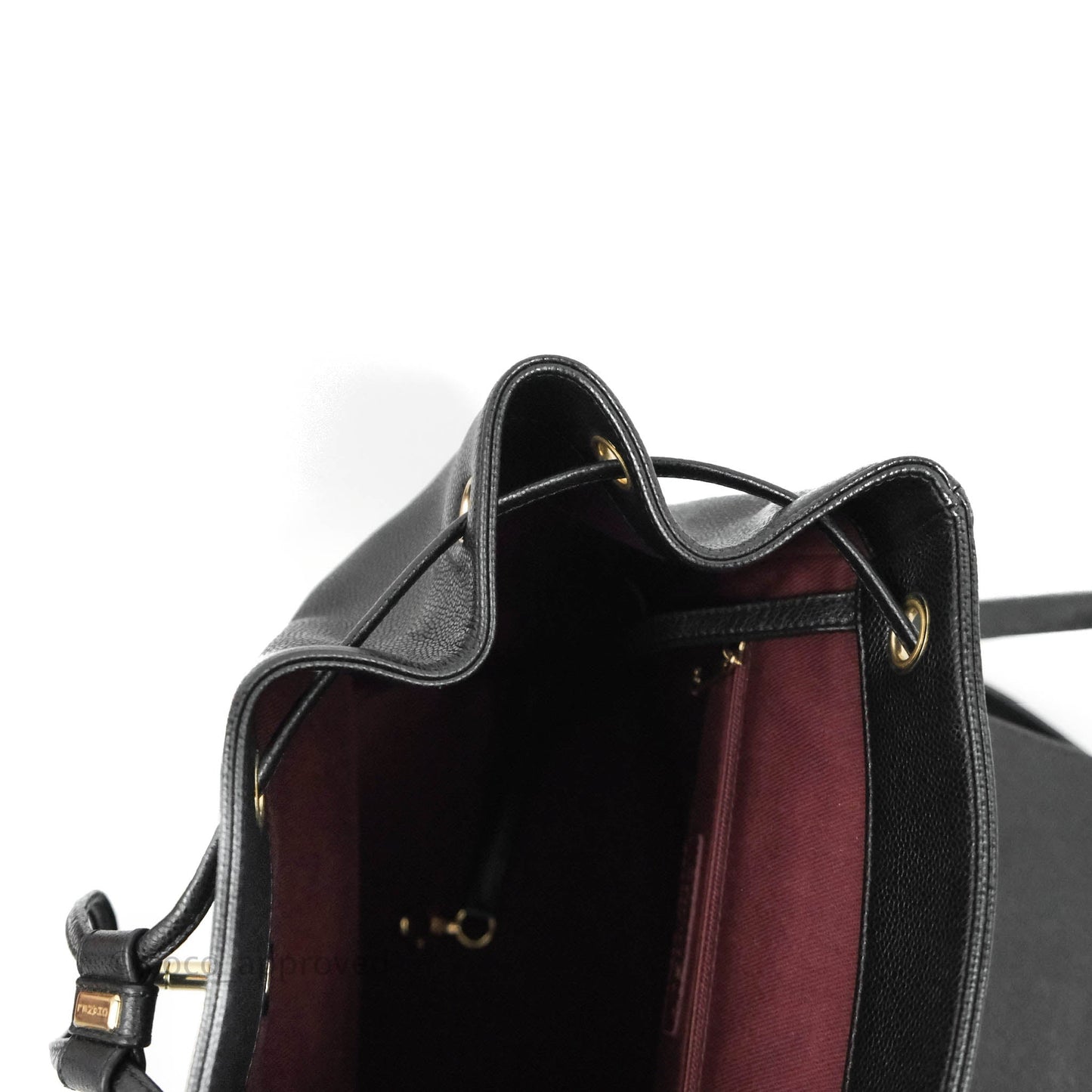 Chanel Quilted Business Affinity Backpack Black Caviar Gold Hardware
