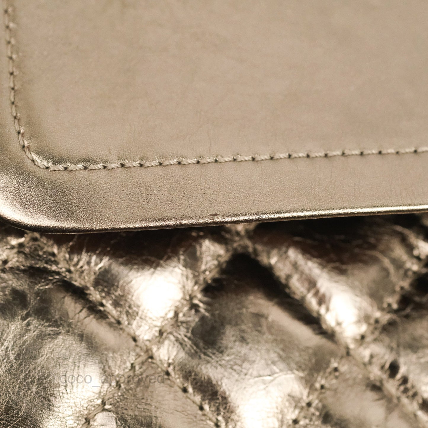 Chanel Reissue 226 Quilted Metallic Calfskin Copper Gold