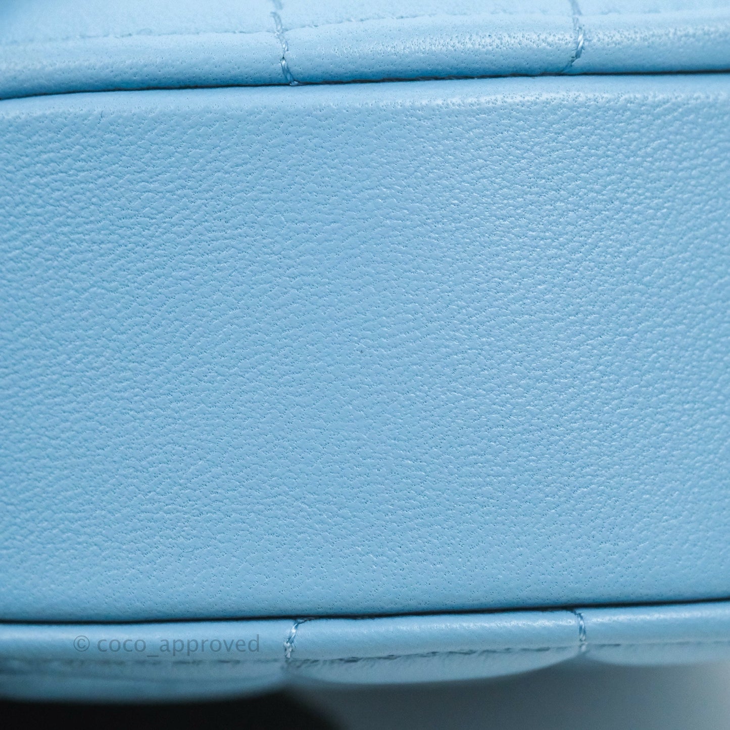 Chanel Small Heart Bag Blue Lambskin Gold Hardware 22S