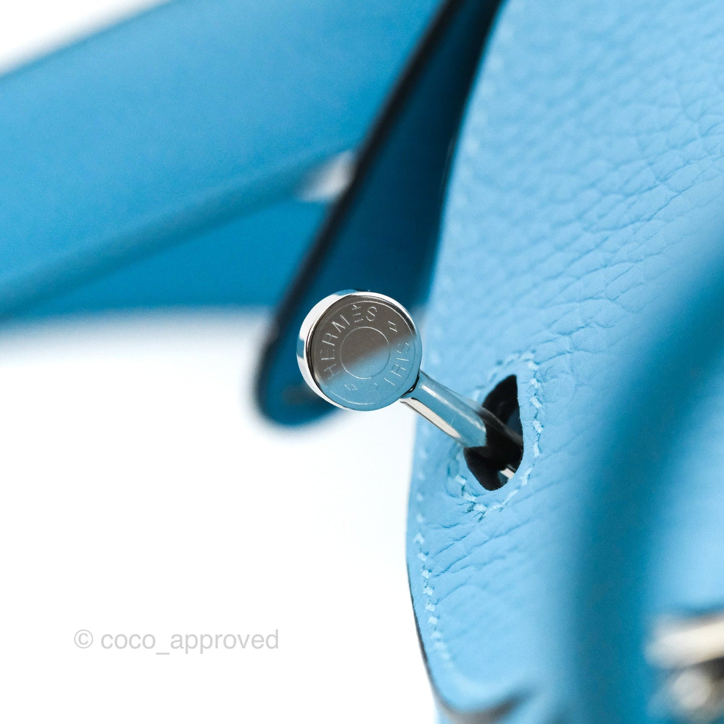Hermès Mini Lindy 20 Bleu De Nord Clemence Palladium Hardware