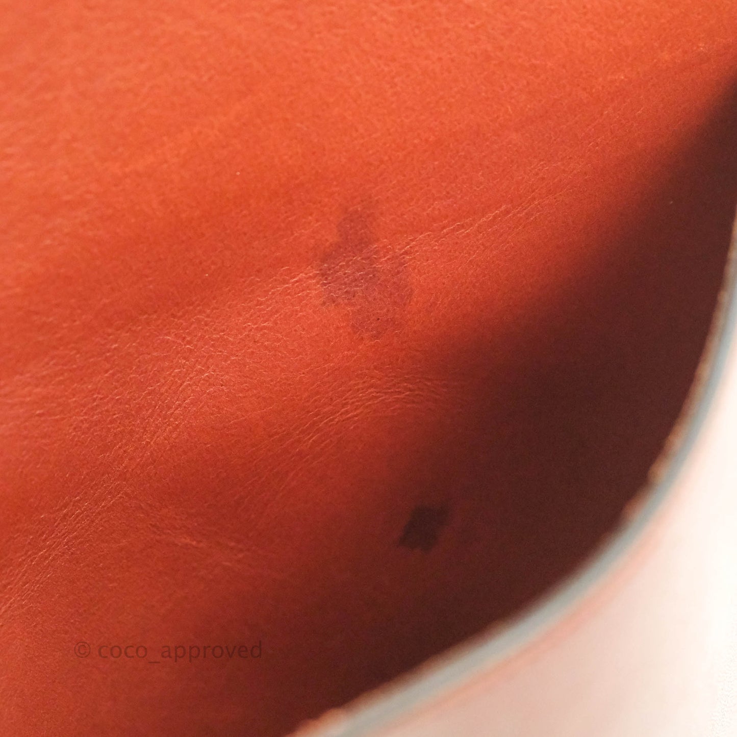 Celine Sangle Bucket Bag Calfskin Brick Red Gold Hardware