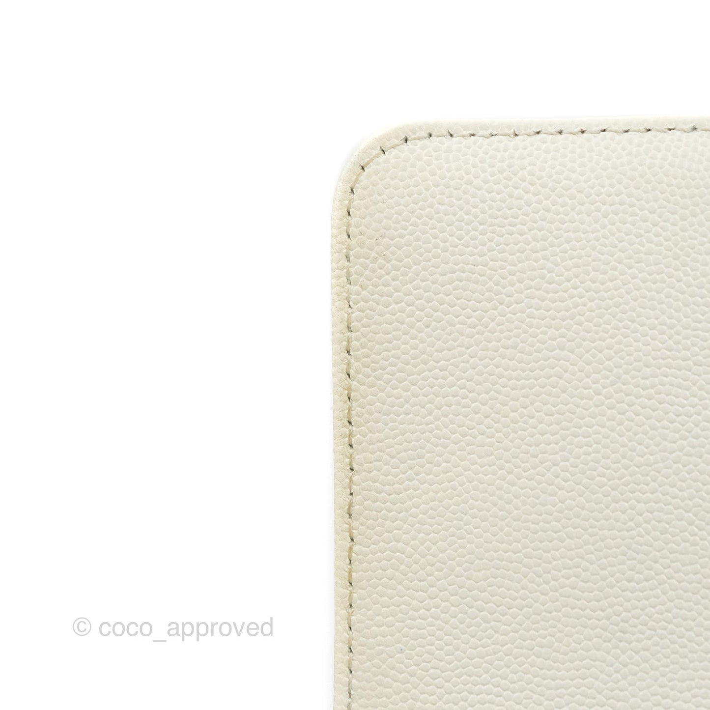 Chanel Mini Coco Handle Quilted Ivory Caviar Gold Hardware