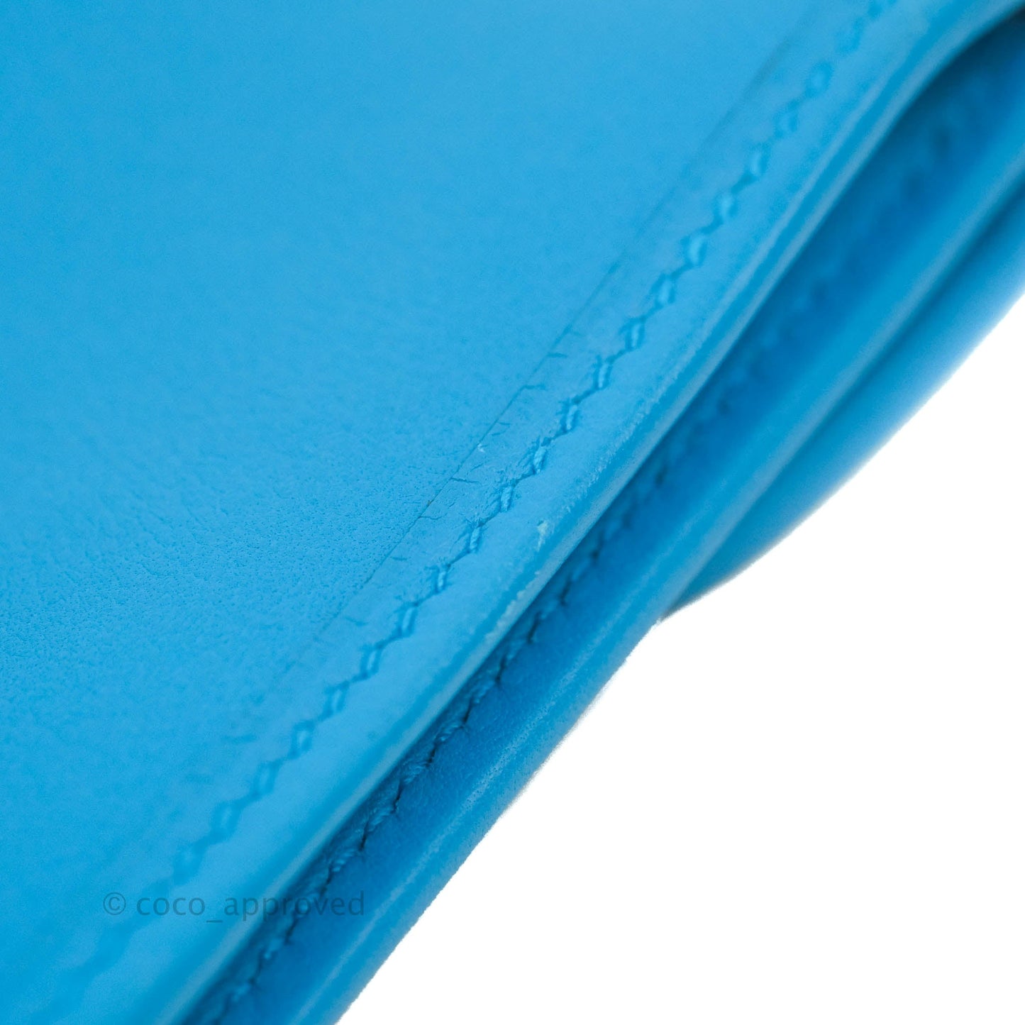 Hermès Jige Duo Wallet Bleu Zanzibar Swift