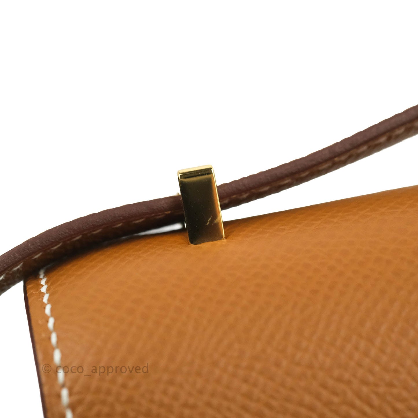 Hermès Constance Mini 18 Gold Epsom Gold Hardware