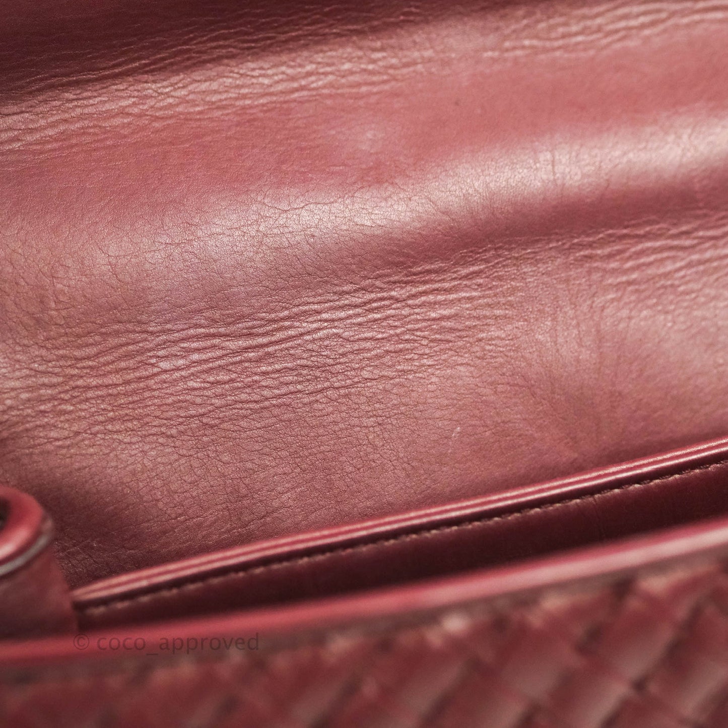 Bottega Veneta Small Nappa Intrecciato Olimpia Shoulder Bag Dark Red