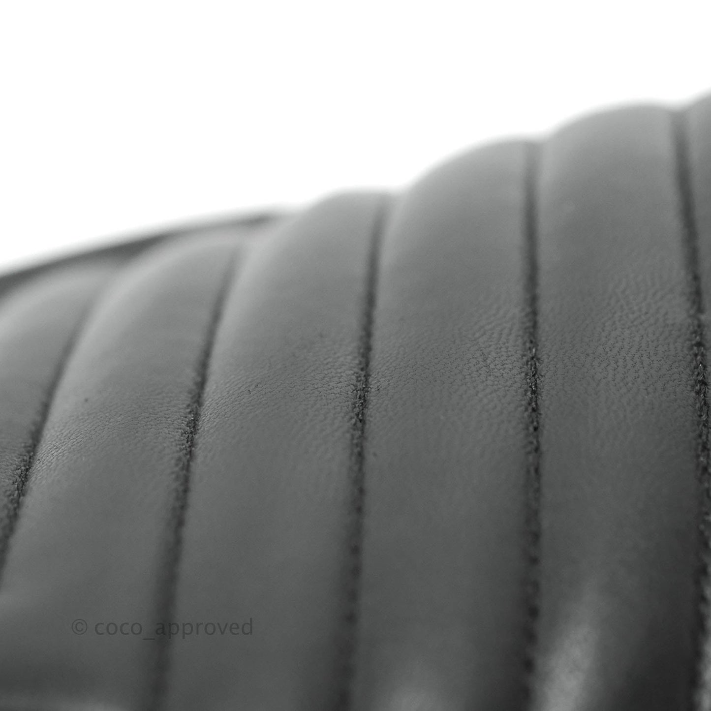 Chanel Chevron Timeless Kisslock Clutch So Black Lambskin 15S
