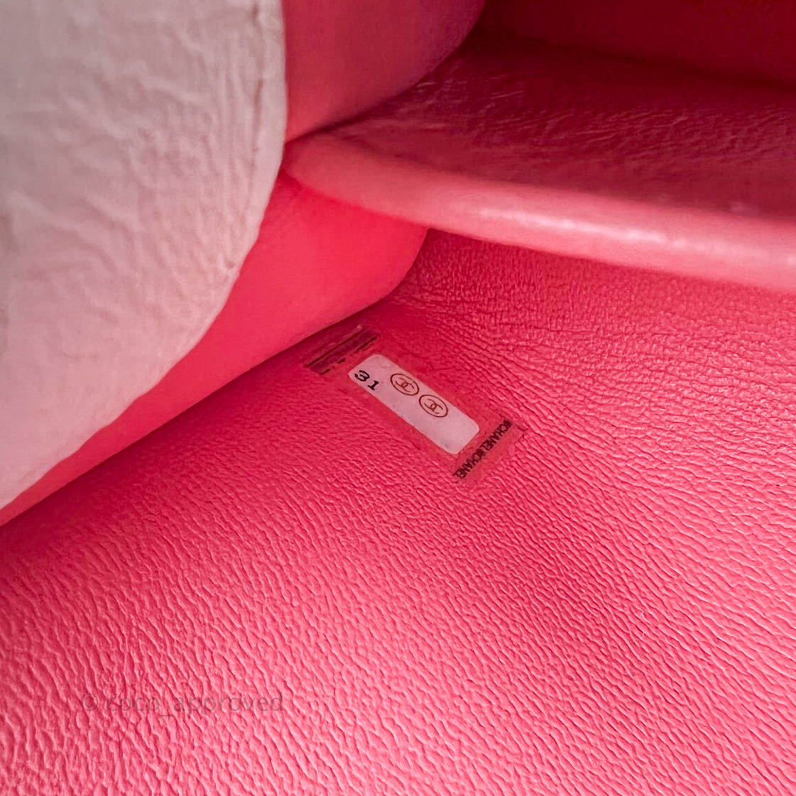 Chanel Quilted CC Top Handle Flap White Calfskin Aged Gold Hardware