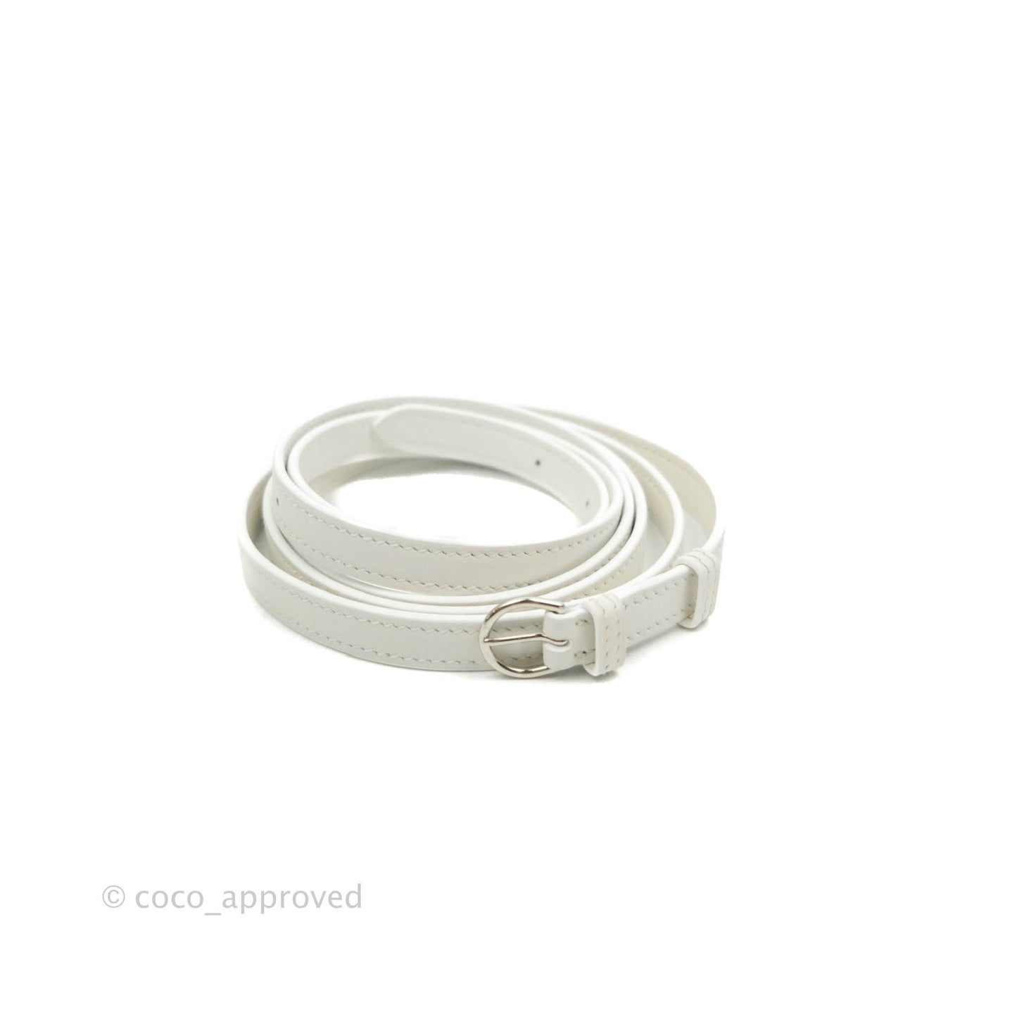 Hermès 24/24 21 Mini Blanc Evercolour Swift Palladium Hardware