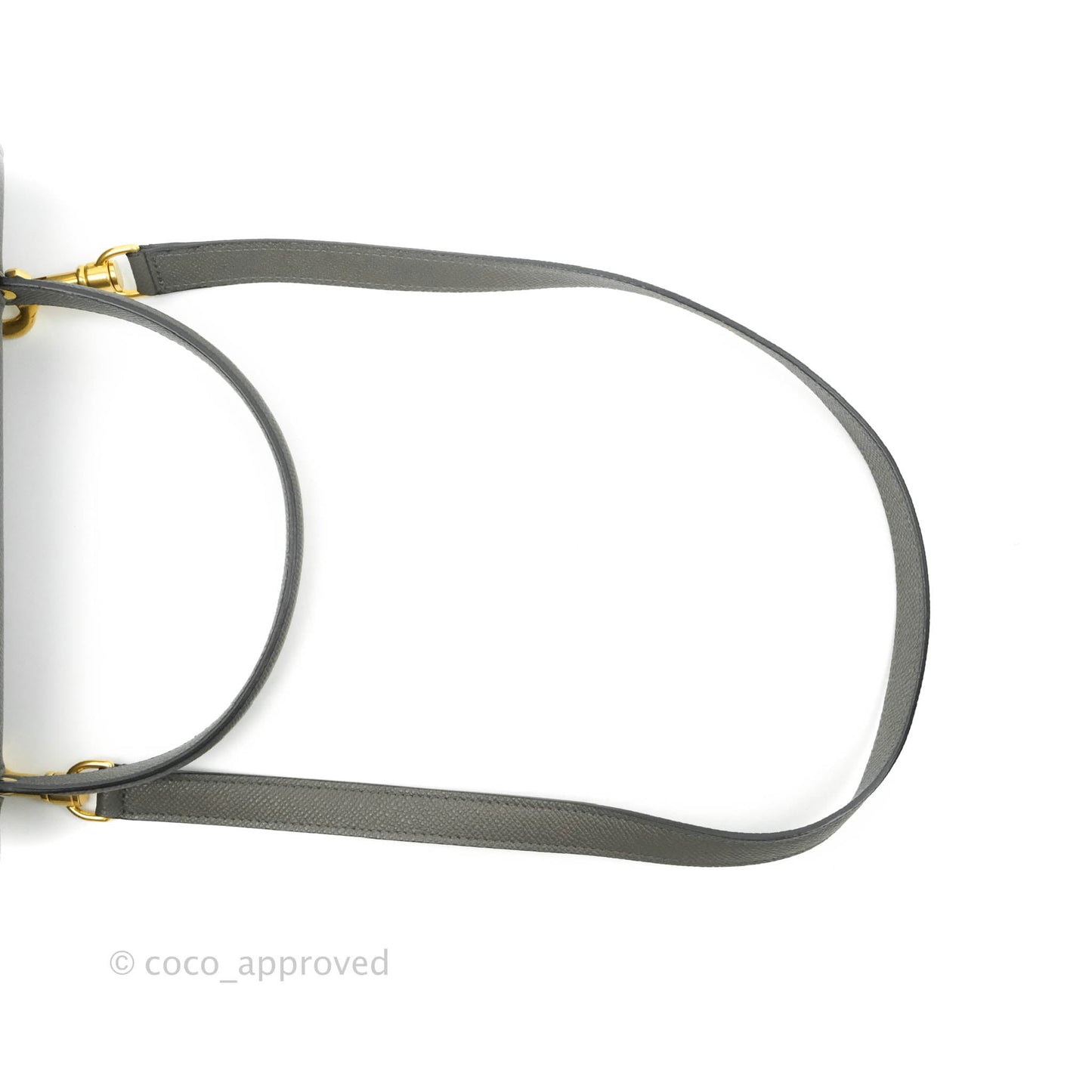 Celine Mini Belt Bag Grey Grained Calfskin Gold Hardware
