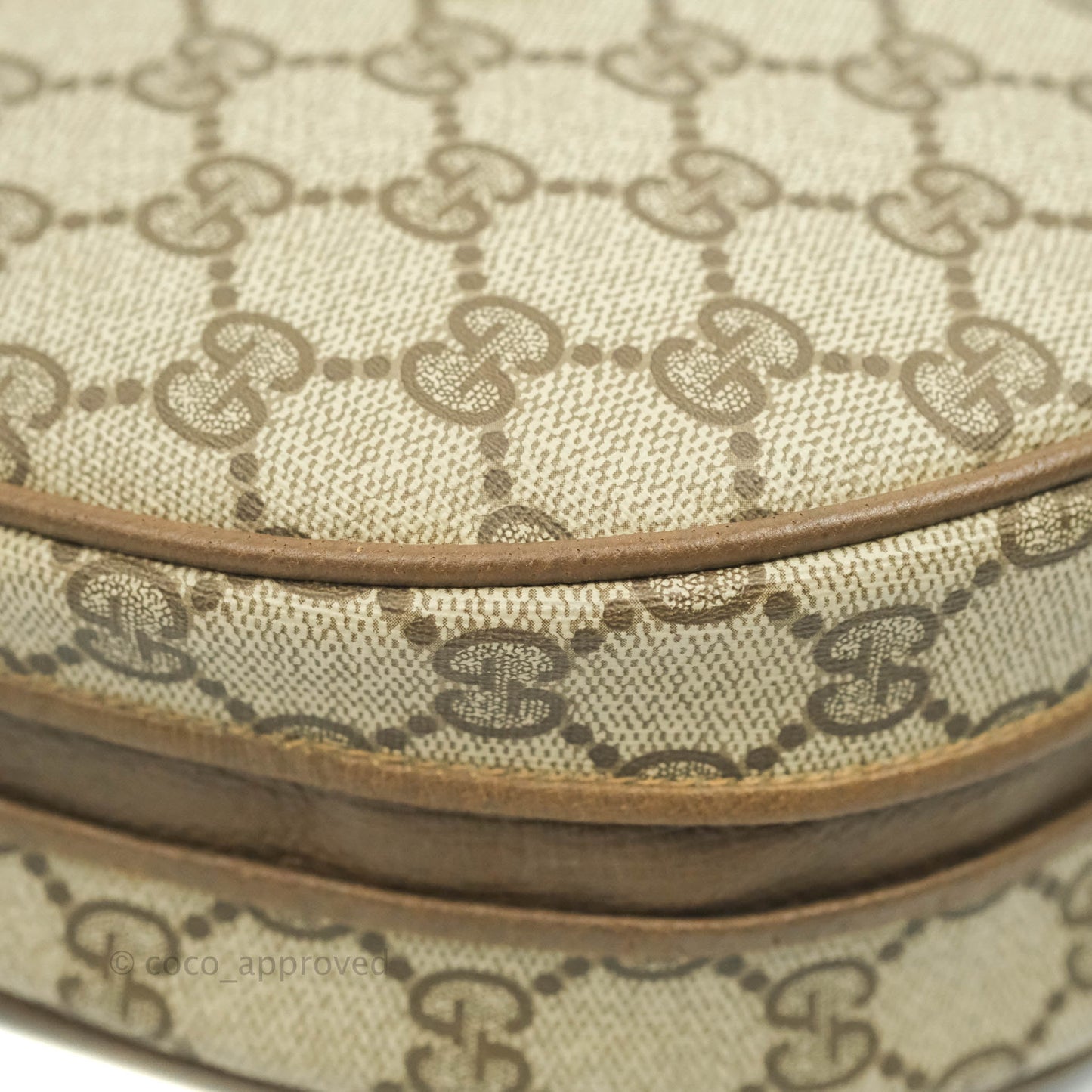 Gucci Vintage GG Monogram Canvas Round Shoulder Bag