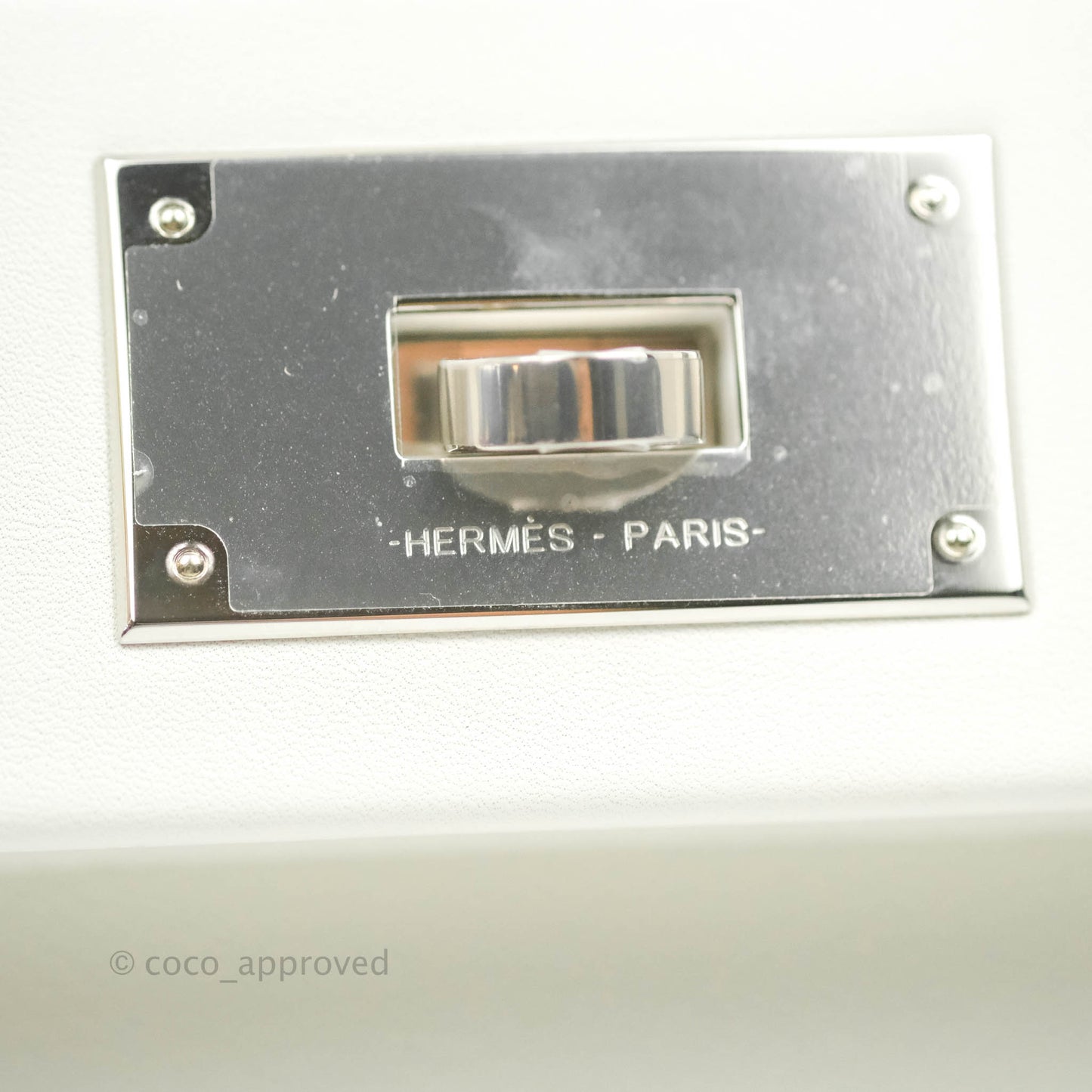 Hermès 24/24 21 Mini Blanc Evercolour Swift Palladium Hardware