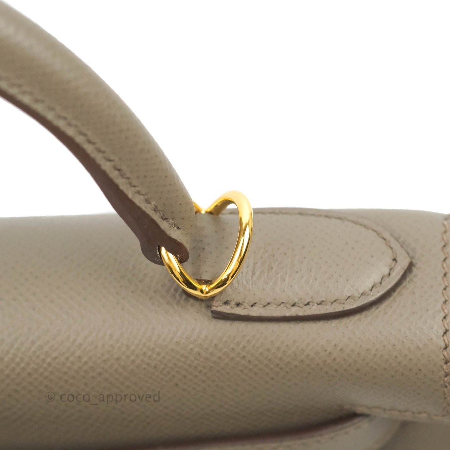 Hermès Kelly 28 8F Etain Gold Hardware