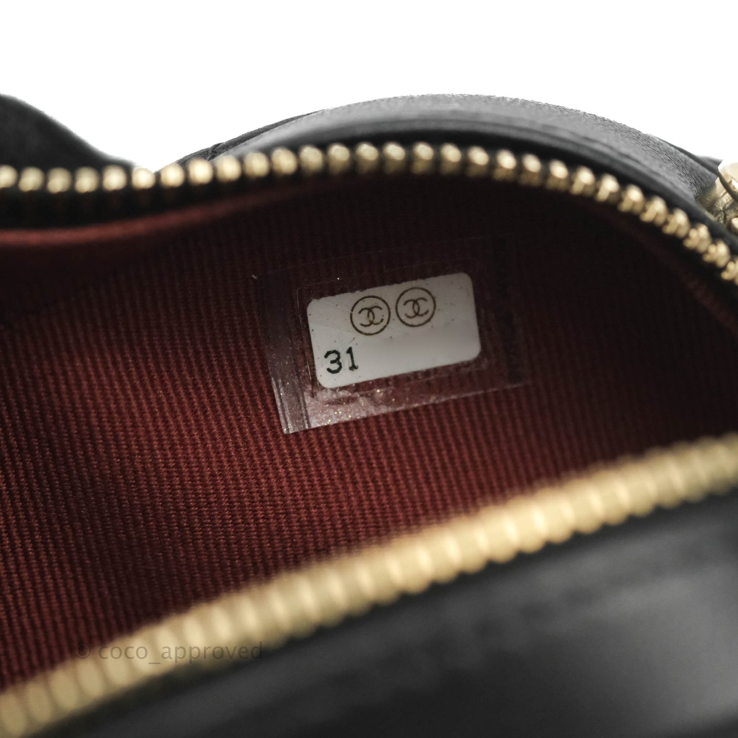 Chanel Small Heart Bag Black Lambskin Gold Hardware 22S