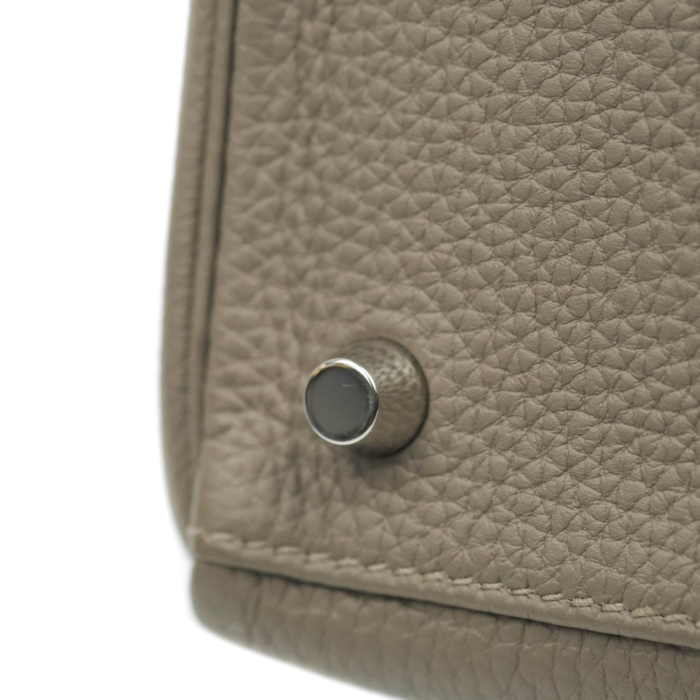 Hermès Kelly 28 Retourne Taurillon Clemence Gris Asphalt M8 Palladium Hardware