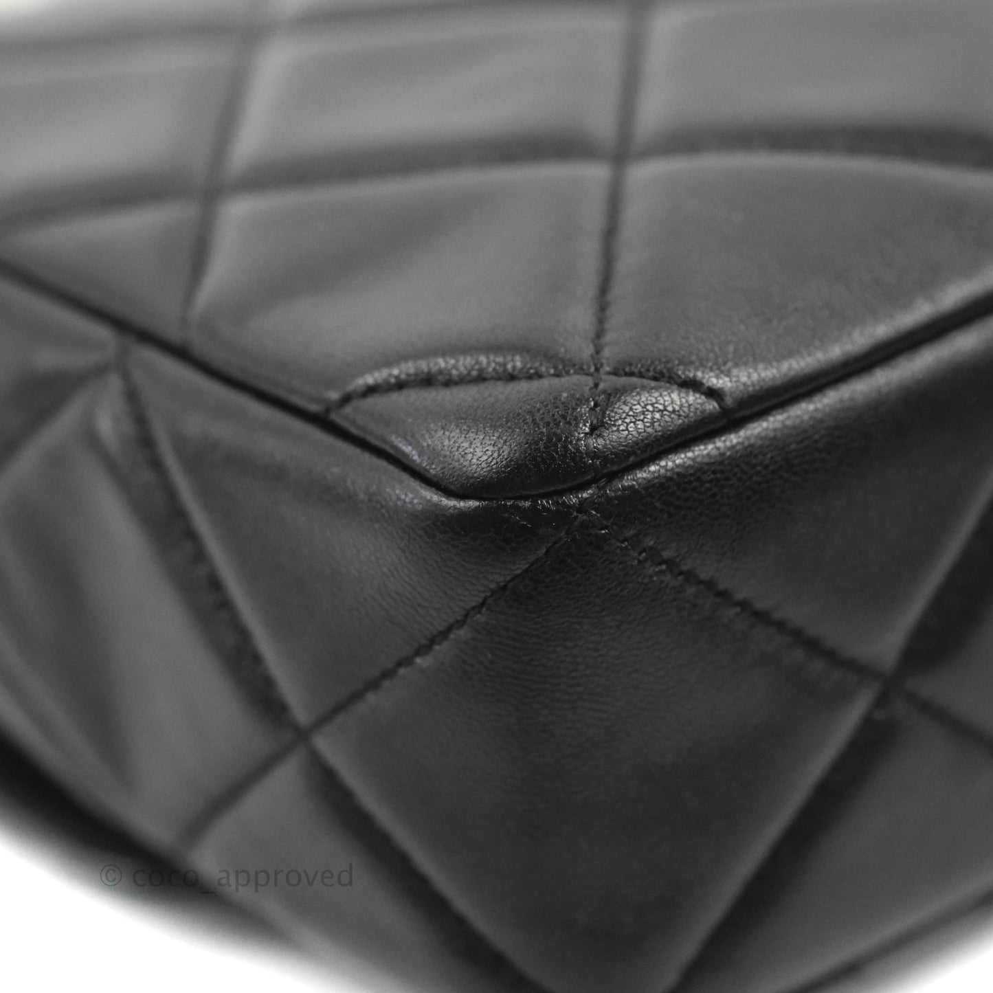 Chanel Quilted Square Flap Bijoux Chain Strap Black Aged Gold Hardware