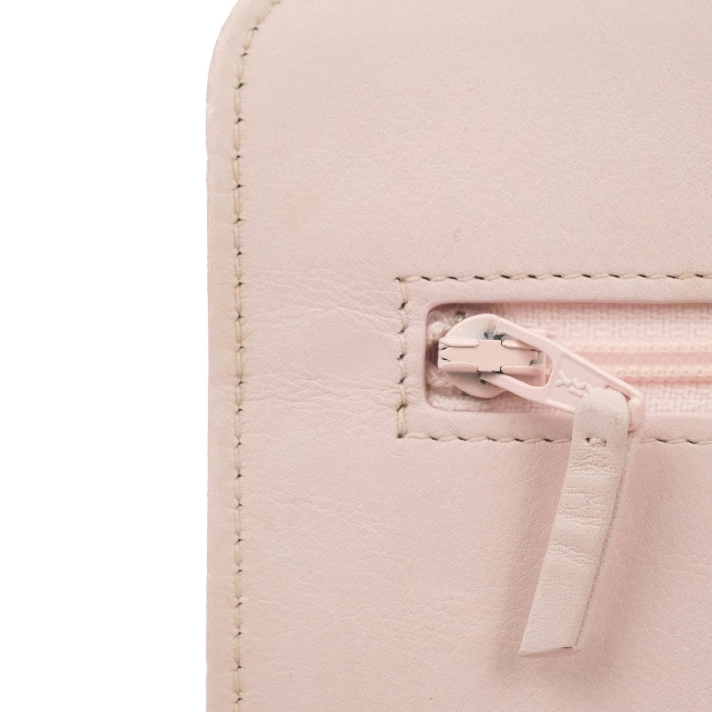 Chanel Deauville Wallet On Chain WOC Pink Canvas Silver Hardware