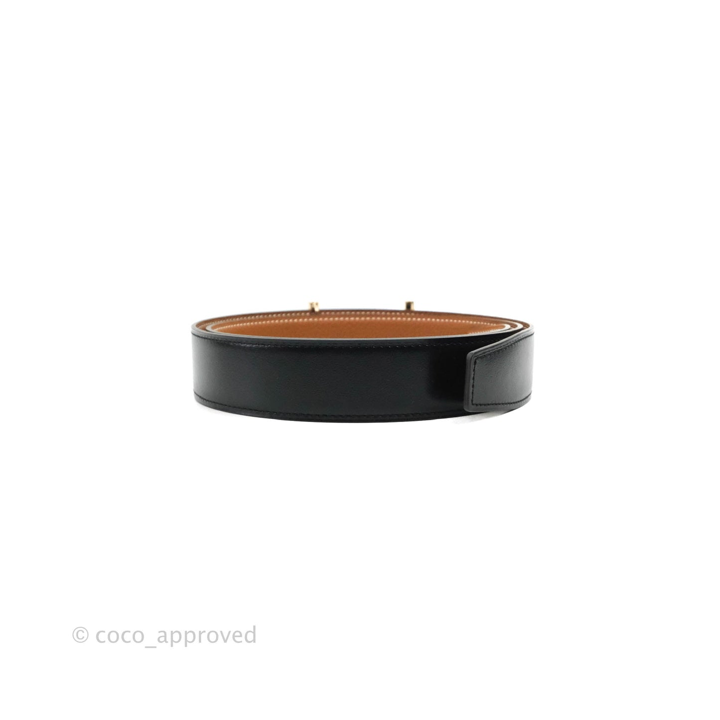 Hermès H d'Ancre Belt Buckle & Reversible Leather Strap Permabrass Hardware