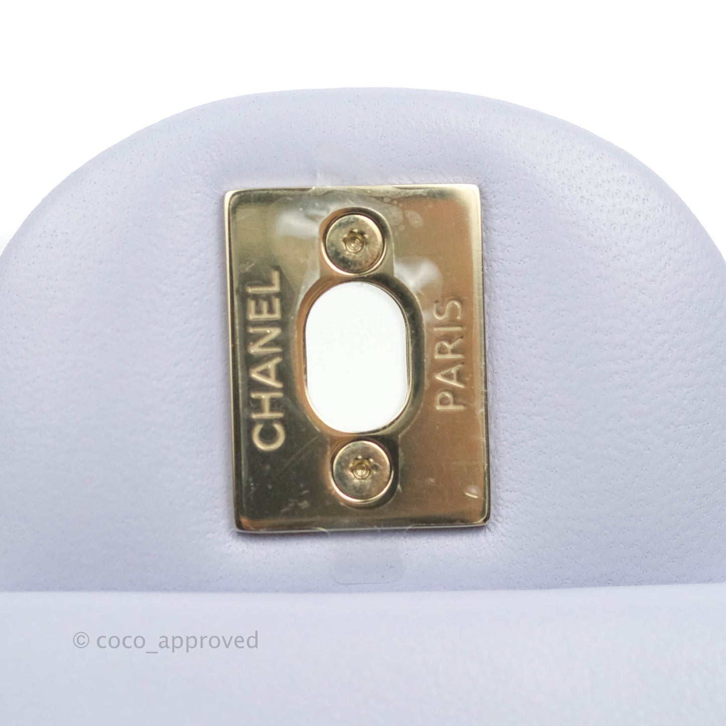 Chanel Quilted Mini Rectangular Lilac Lambskin Gold Hardware 21K