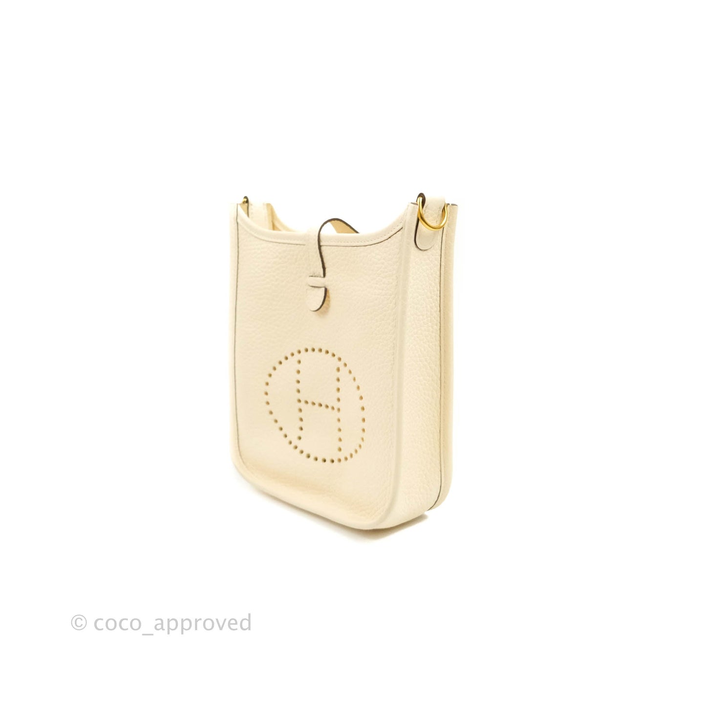 Hermès Mini Evelyne 16 Nata Clemence Black/Vert Bosphore Sangle Flipperball Gold Hardware