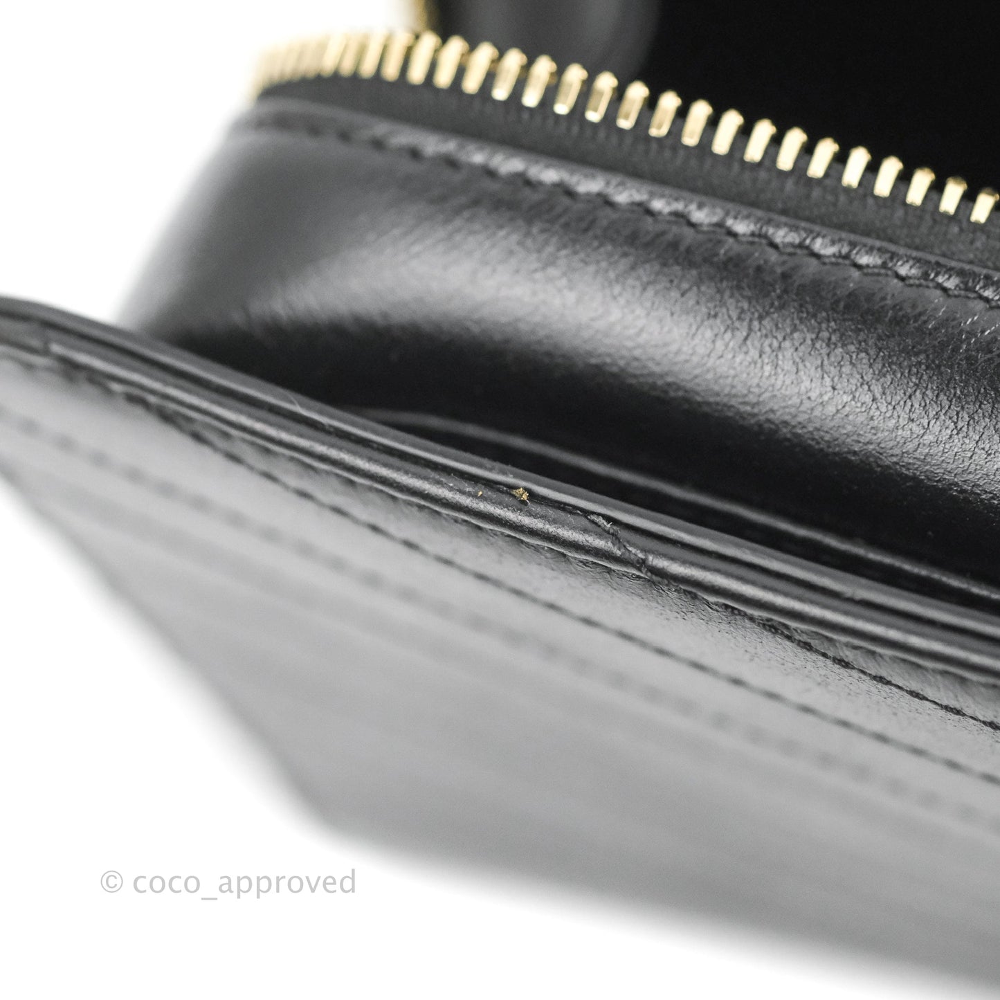 Chanel Medal Envelope Flap Bag Chevron Black Calfskin Aged Gold Hardware