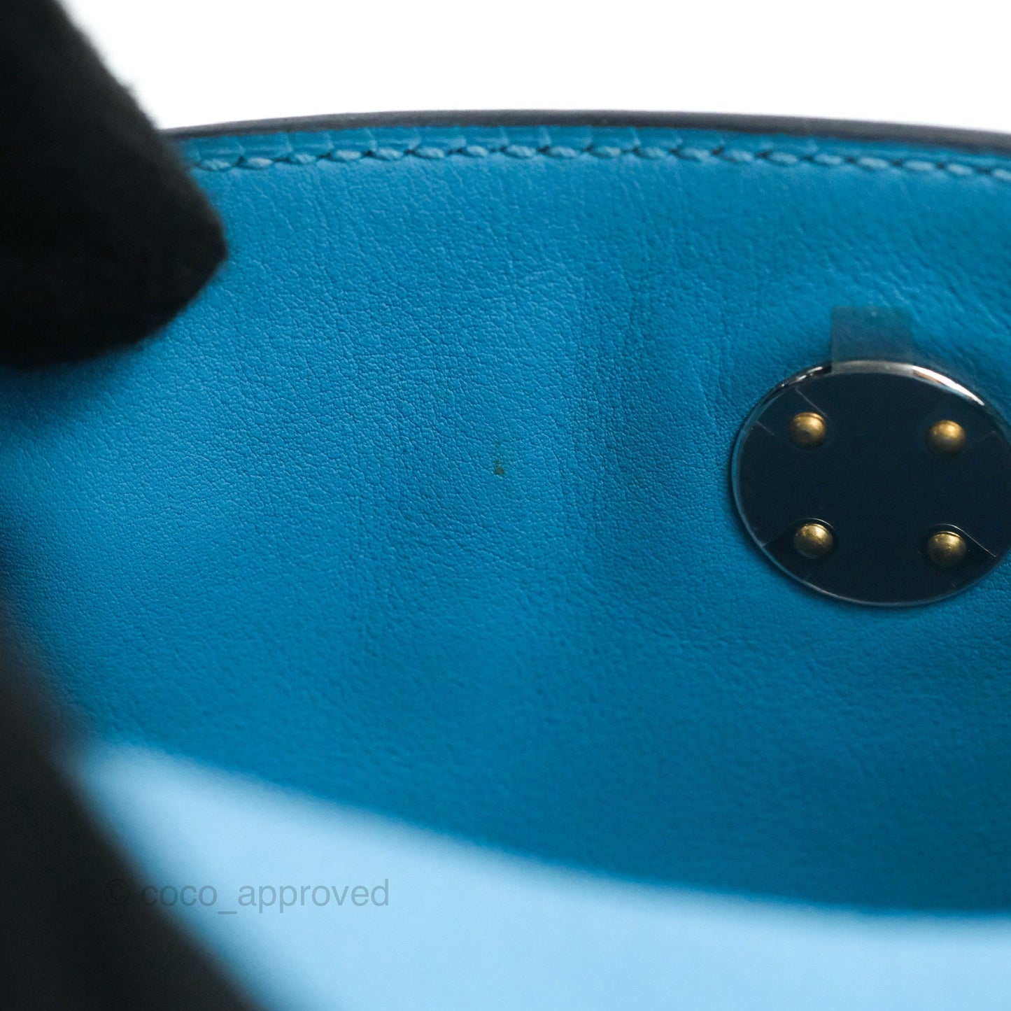 Hermès Mini Lindy 20 Bleu De Nord Clemence Palladium Hardware